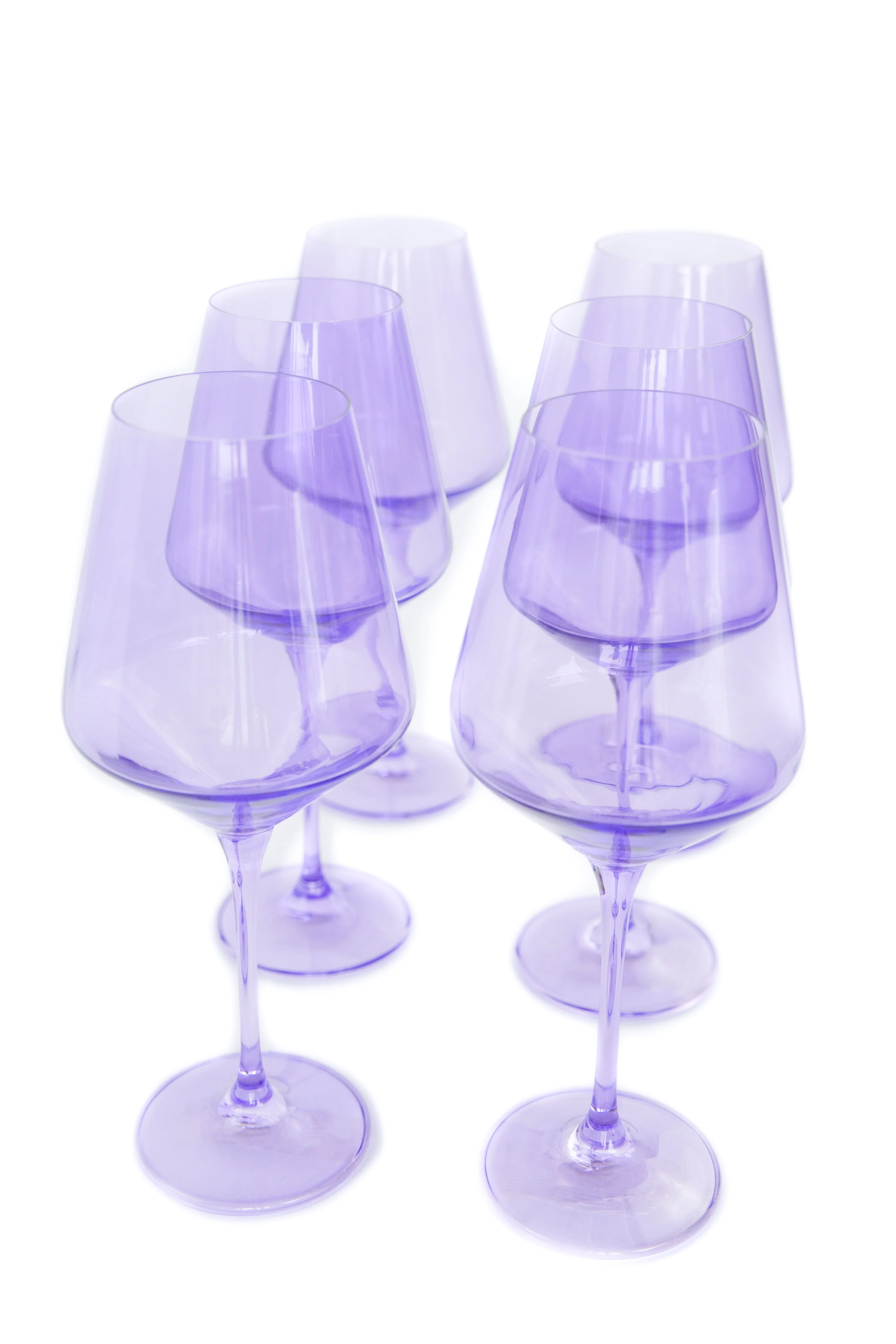 Estelle Colored Wine Stemware - Set of 6 {Lavender} - Image 7