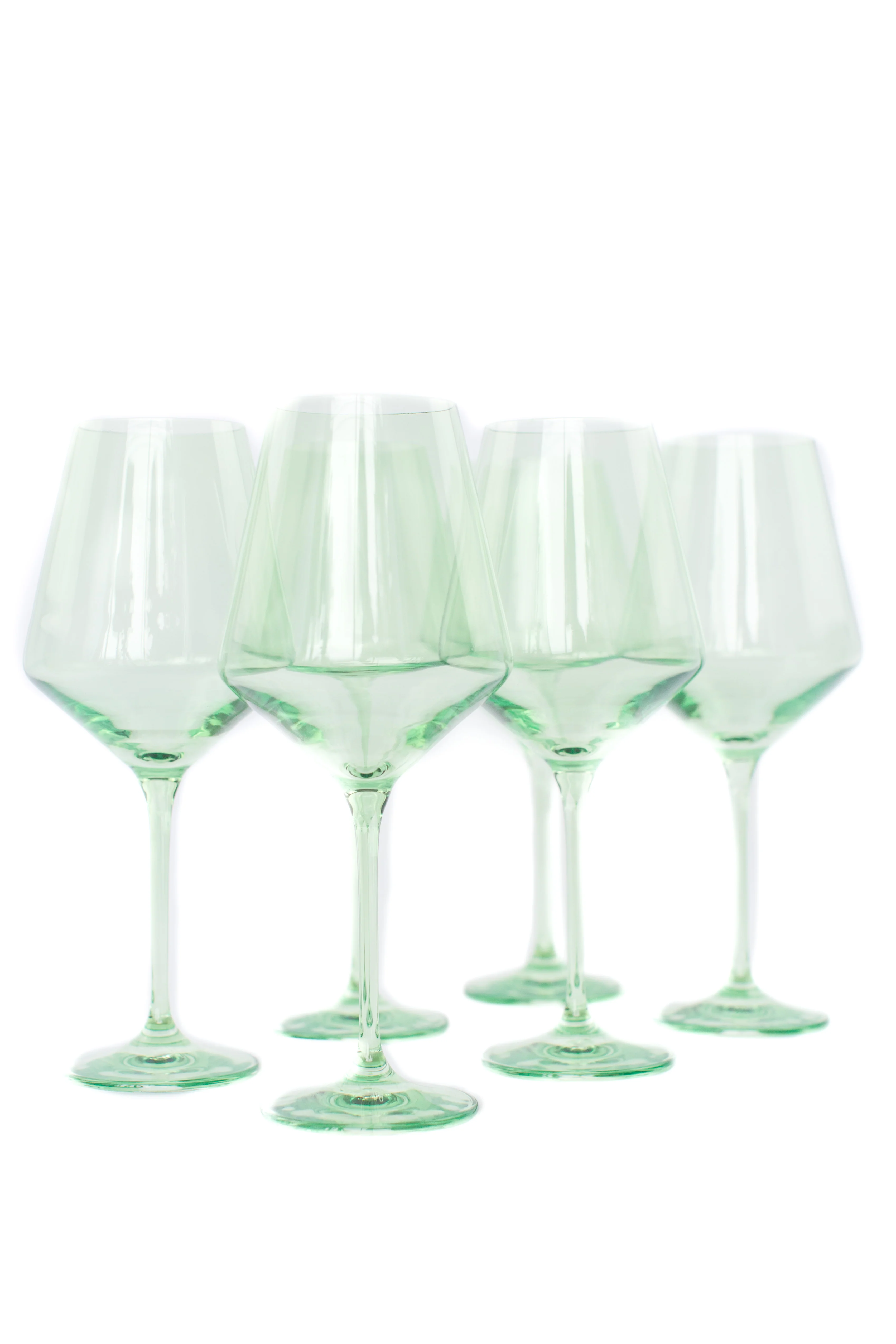 Estelle Colored Wine Stemware - Set of 6 {Mint Green} - Image 7