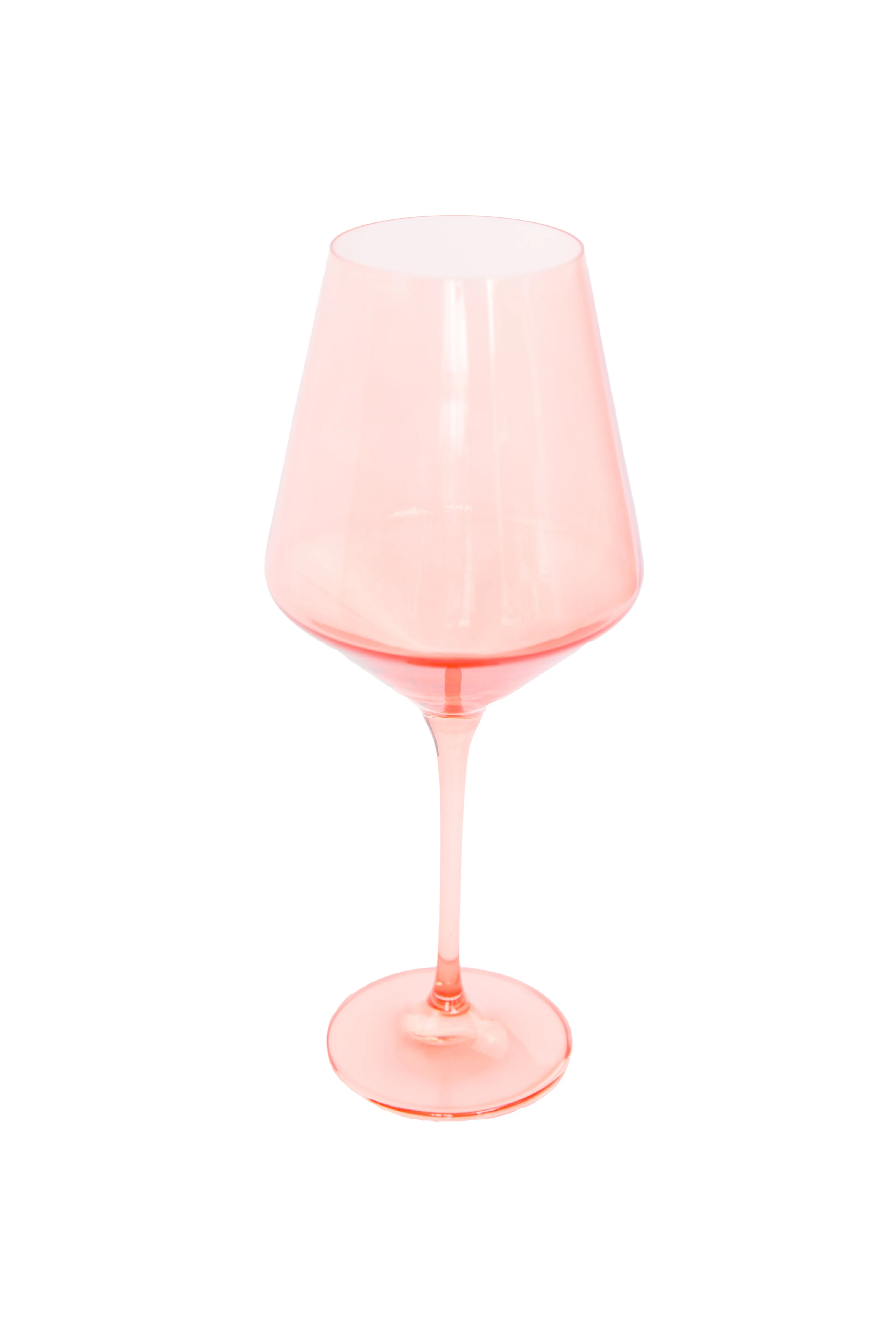 Estelle Colored Wine Stemware - Set of 6- Peach Fuzz {Our Coral Peach Pink} - Image 10