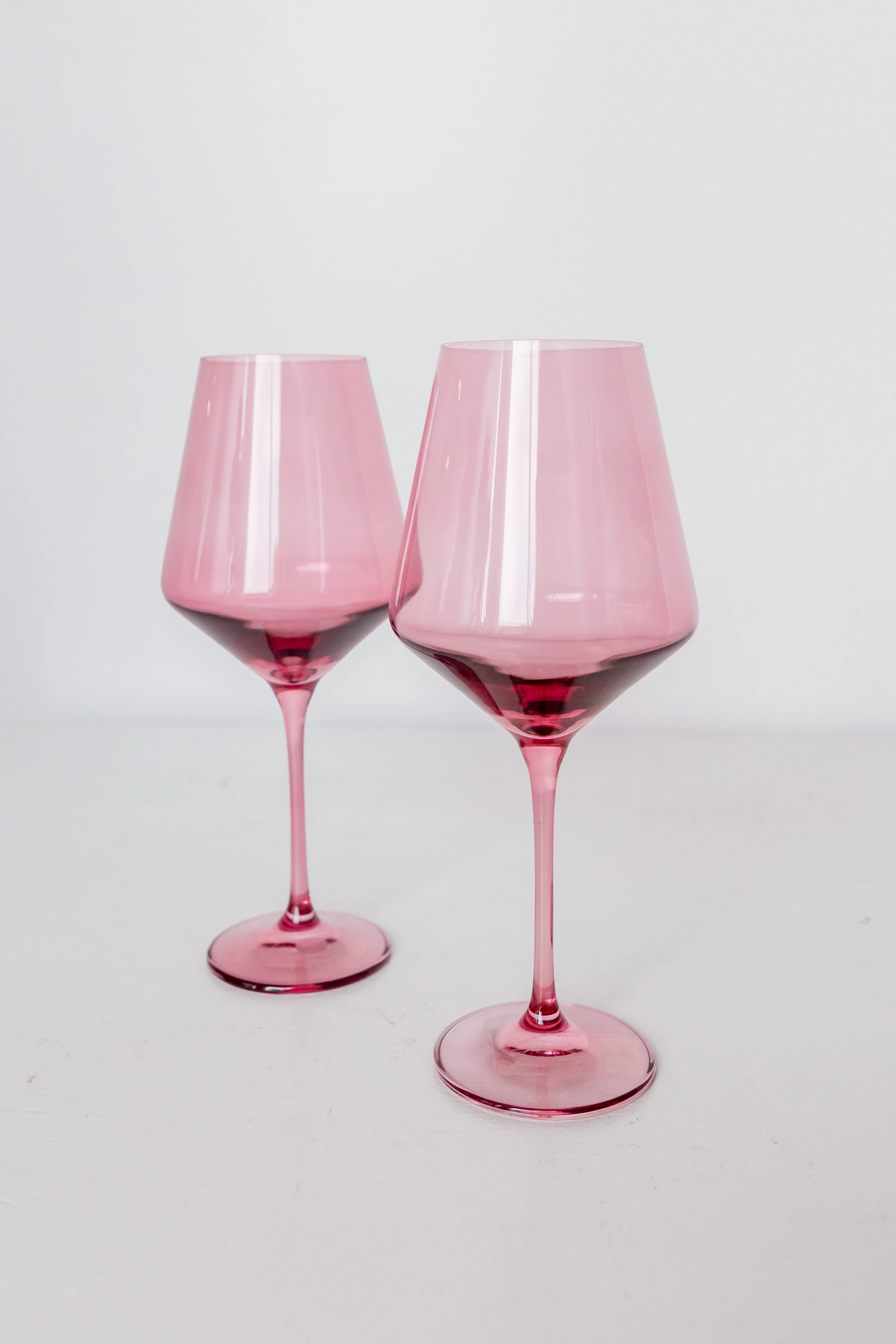 Estelle Colored Wine Stemware - Set of 6 {Rose} - Image 5