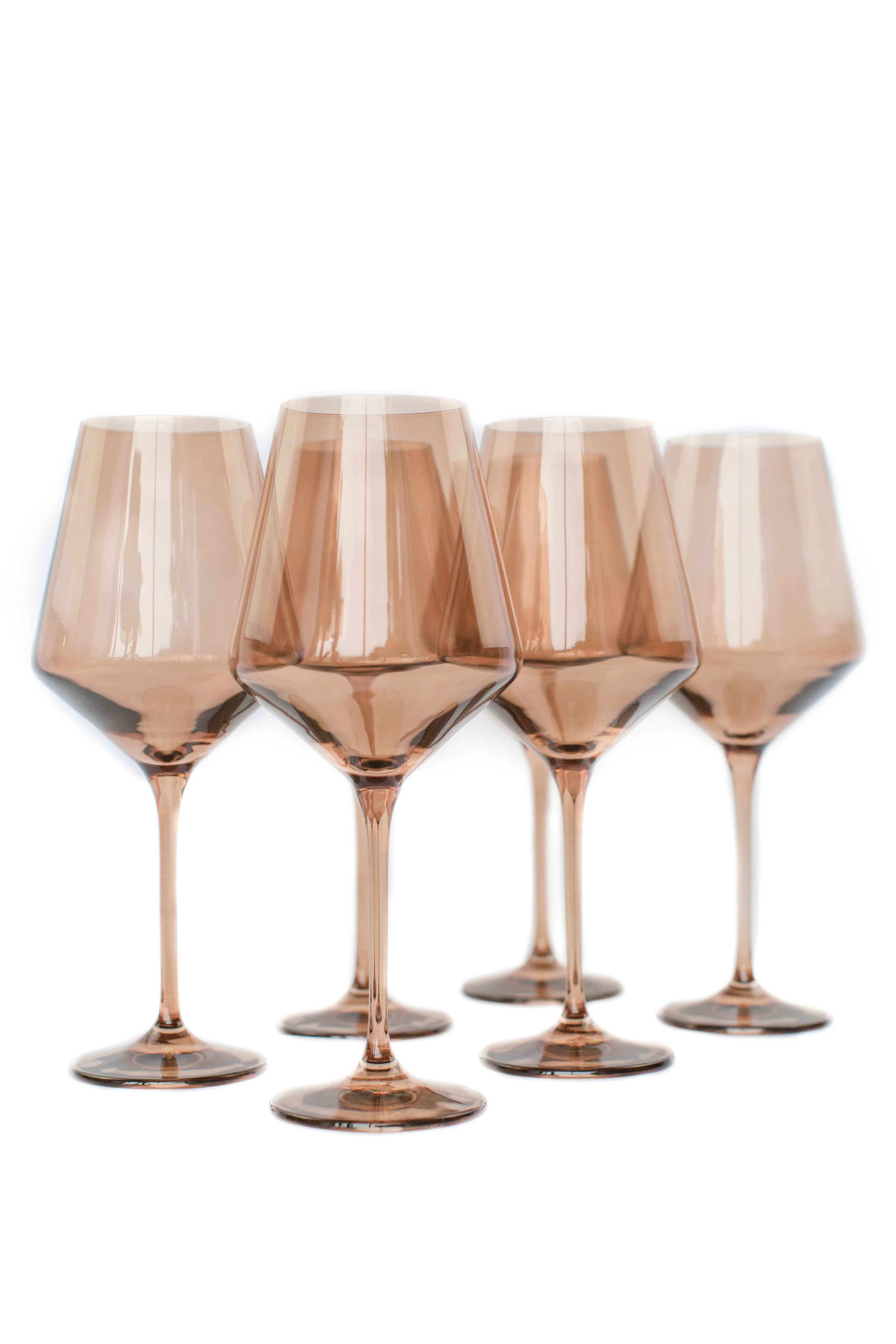 Estelle Colored Wine Stemware - Set of 6 {Mocha Mousse (Our Amber Smoke)} - Image 7